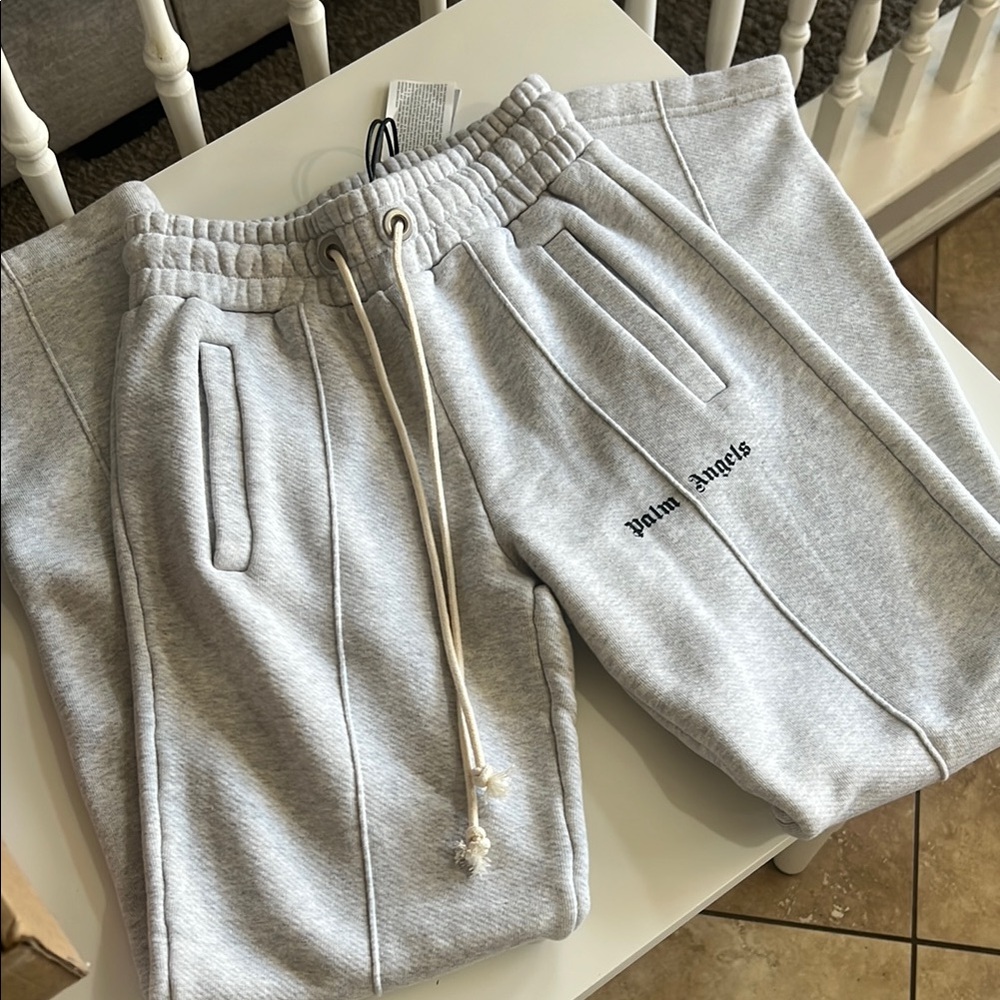 Palm Angels Gray Sweatpants